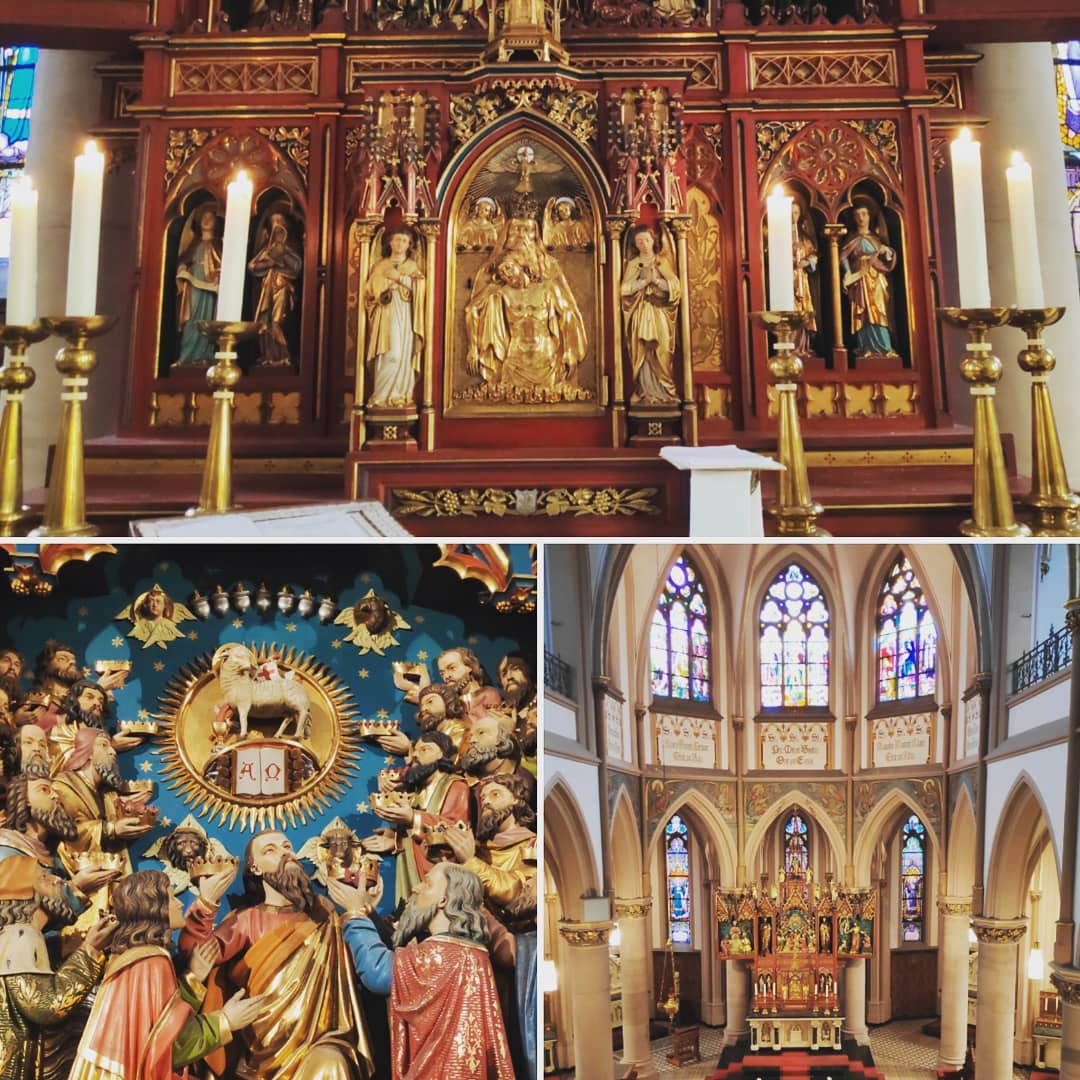 Ostatni symboliczny moment doświadczenia w  Steyl. Sprawowałem Eucharystię na ołtarzu w kościele św. Michała wybudowaneg