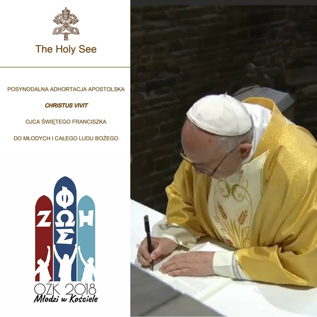 W zeszłym tygodniu opublikowano adhortację papieża Franciszka Christus Vivit jako owoc synodu o młodzieży oraz jego osob