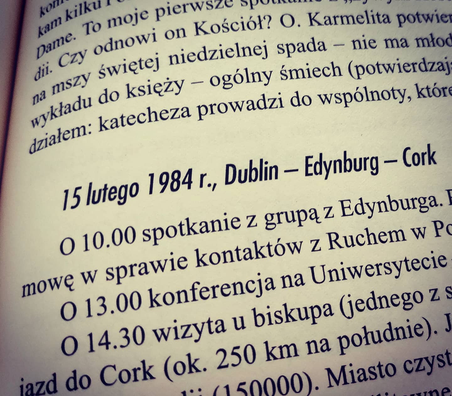 Pisałem ostatnio że w rocznice pierwszej wizyty ks Blachnickiego w Irlandii od jakiegoś czasu ważne sprawy w temacie Świ