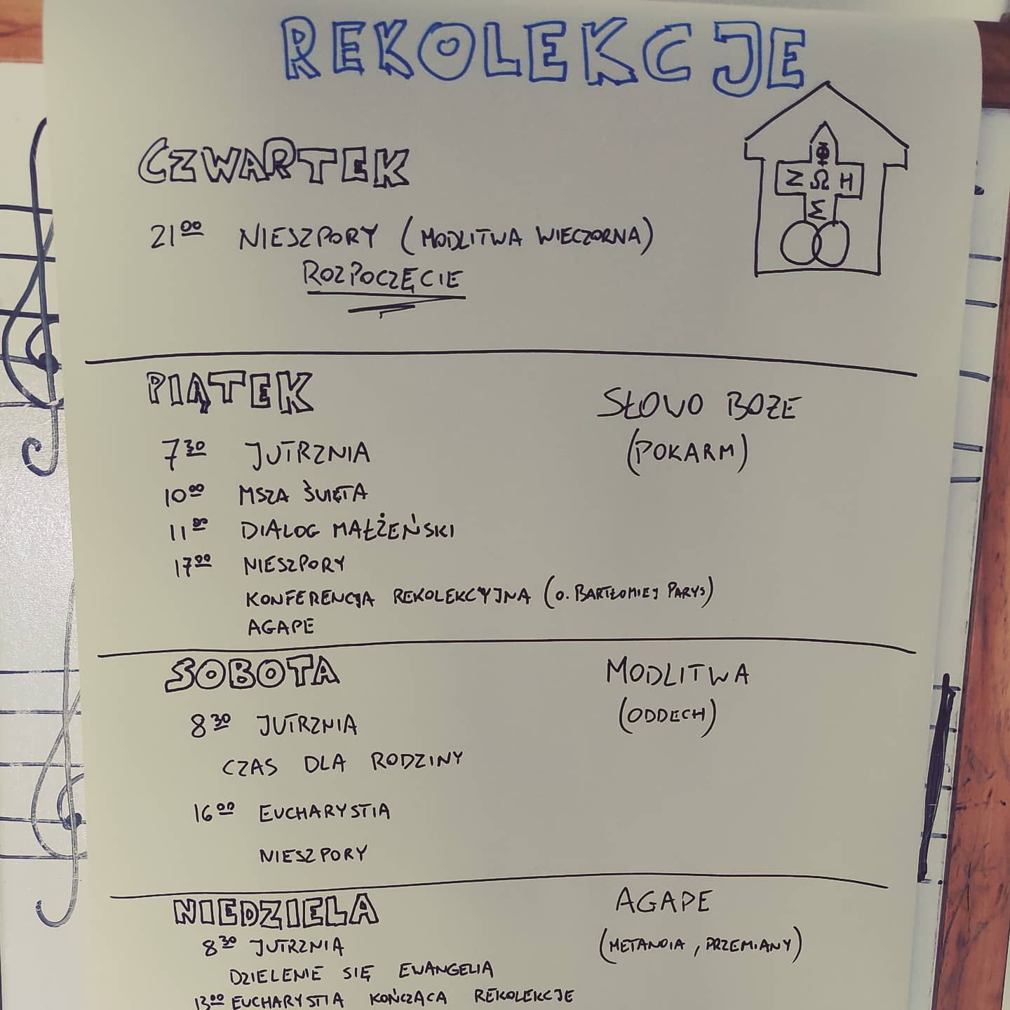 W tym roku rekolekcje Domowego Kościoła to rekolekcje domowe.…