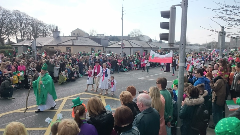 Dziś paradę świętuję ze znajomymi w Galway, tu parada mniej…