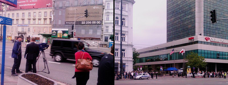Wychodzę sobie z Centralnego a tu proszę komitet powitalny!:)…