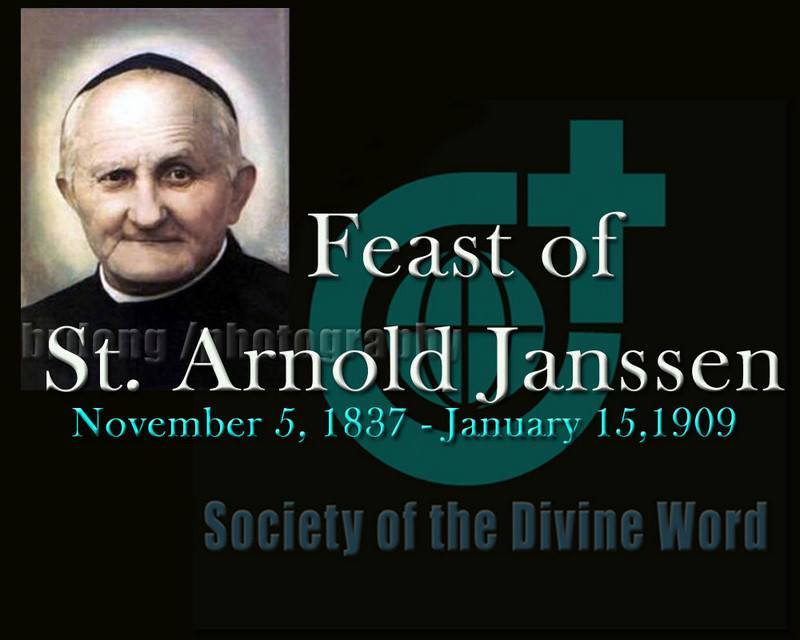 Today we celebrate the feast day of Saint Arnold Janssen the…