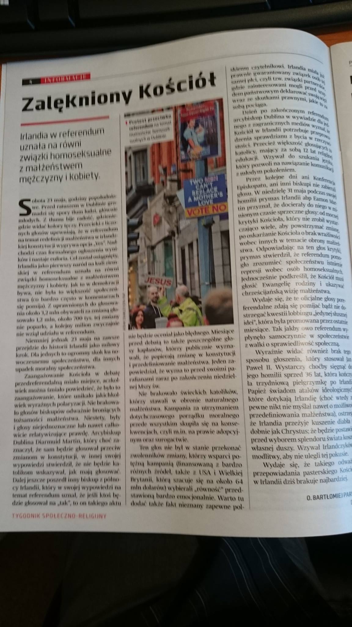 Najnowszy Przewodnik Katolicki zawiera mój artykuł…