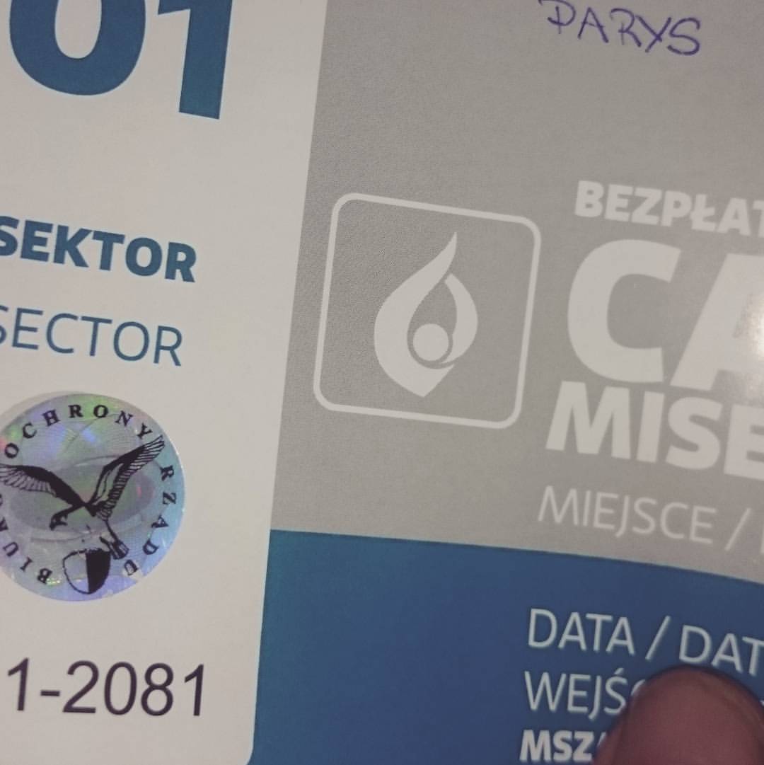 Trzeba przyznać, że BOR ma fajną naklejkę :) Mszę końcową na…