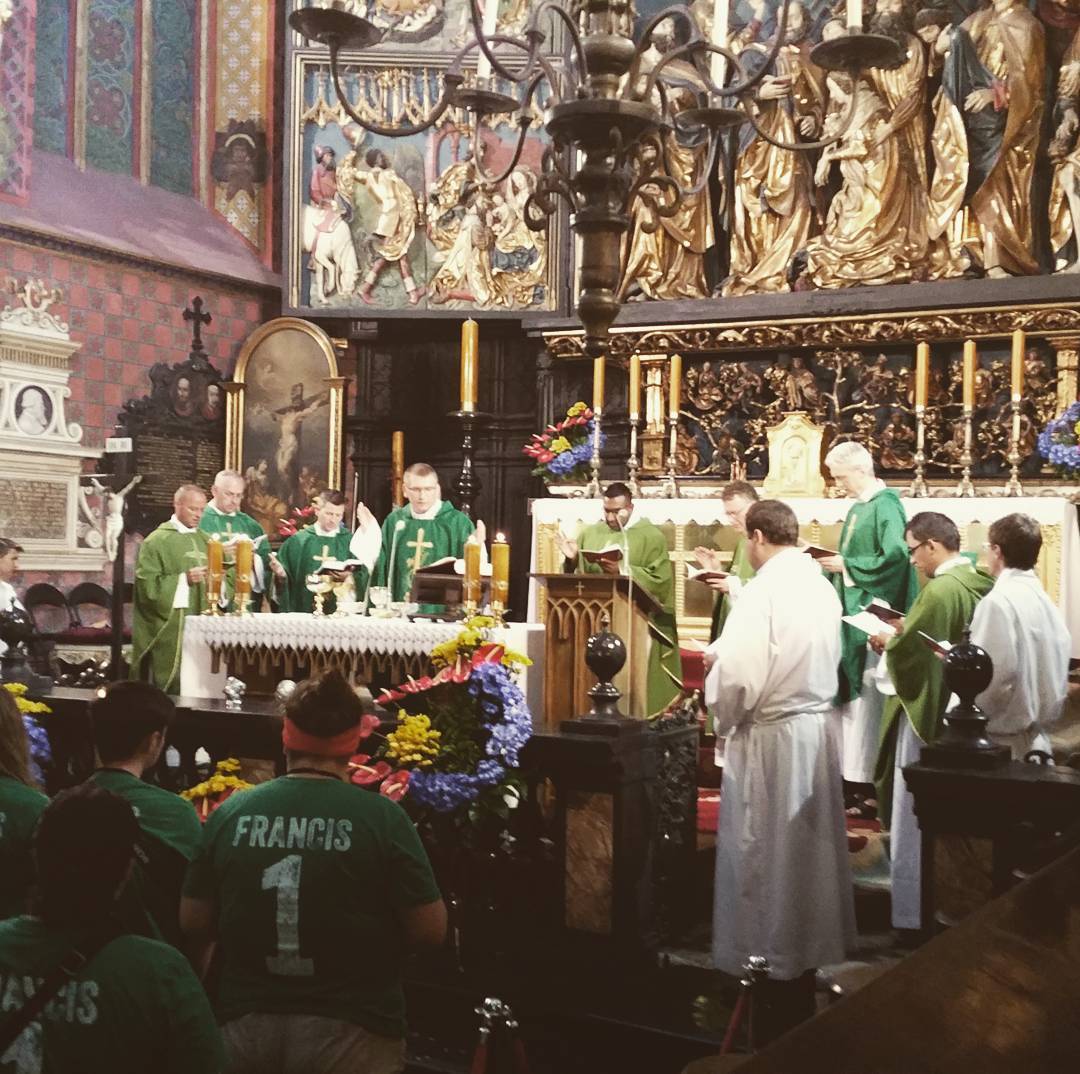 #wyd2016 #krakow2016 Kościół mariacki, był częstym miejscem…