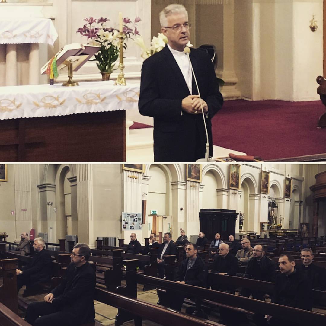 Today many Polish chaplains have met with the bishop who is a representative of the Polish Bishops' Conference. I am del