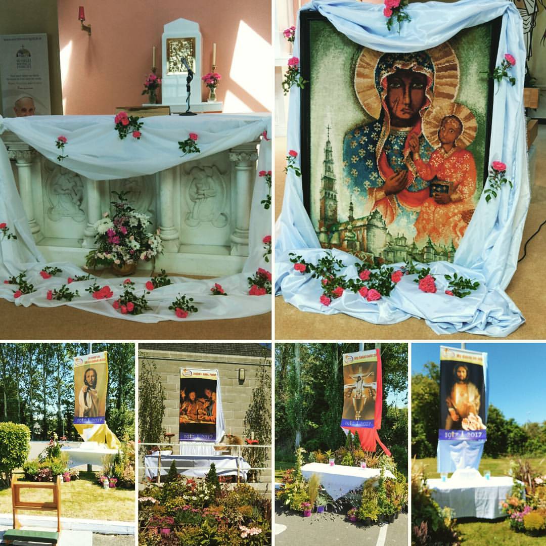 Wszystko gotowe do #procesja na #BożeCiało w Clonmel w Irlandii…