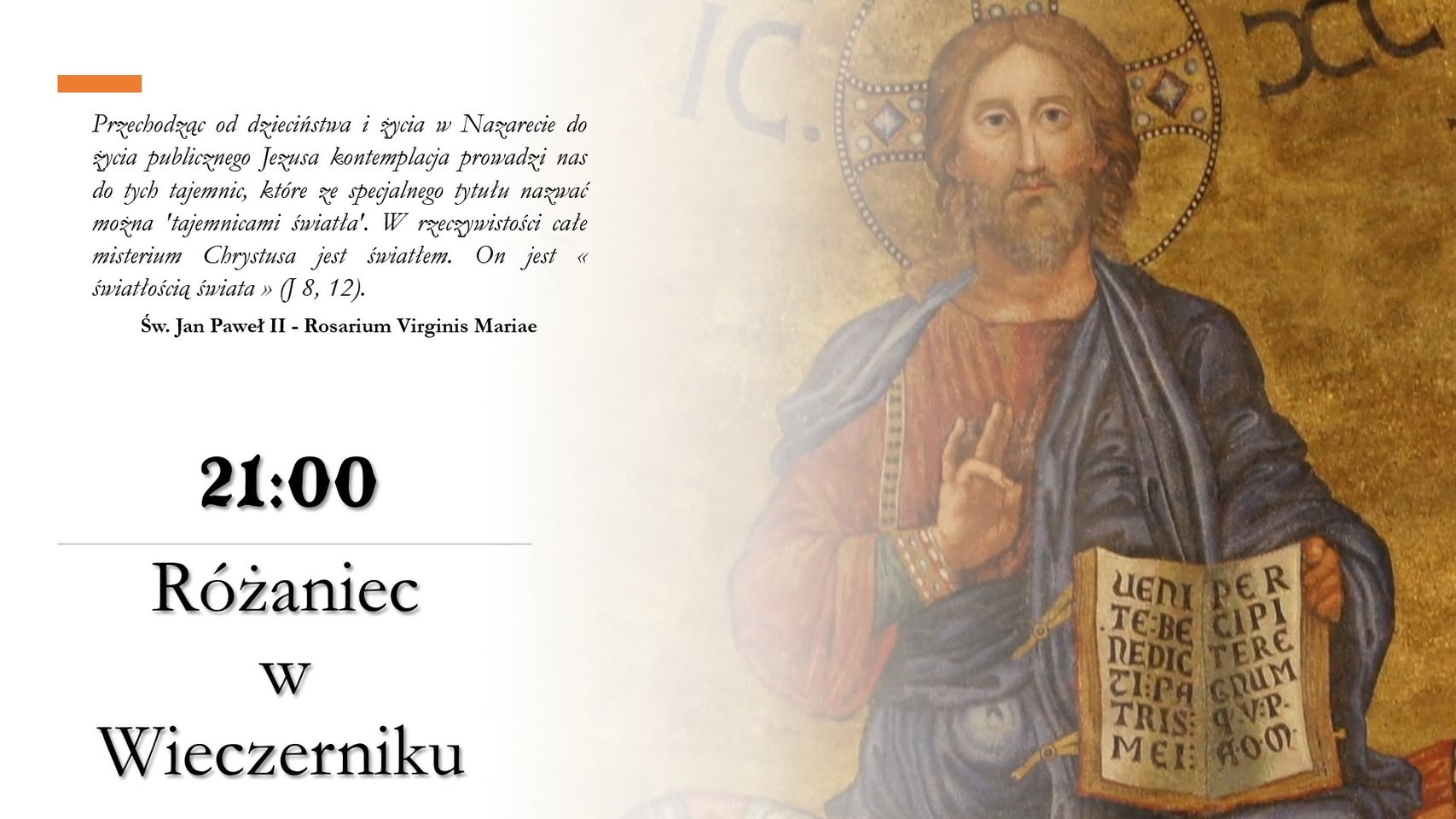 📿Zapraszam na różaniec dziś wieczorem w naszym Wieczerniku na…