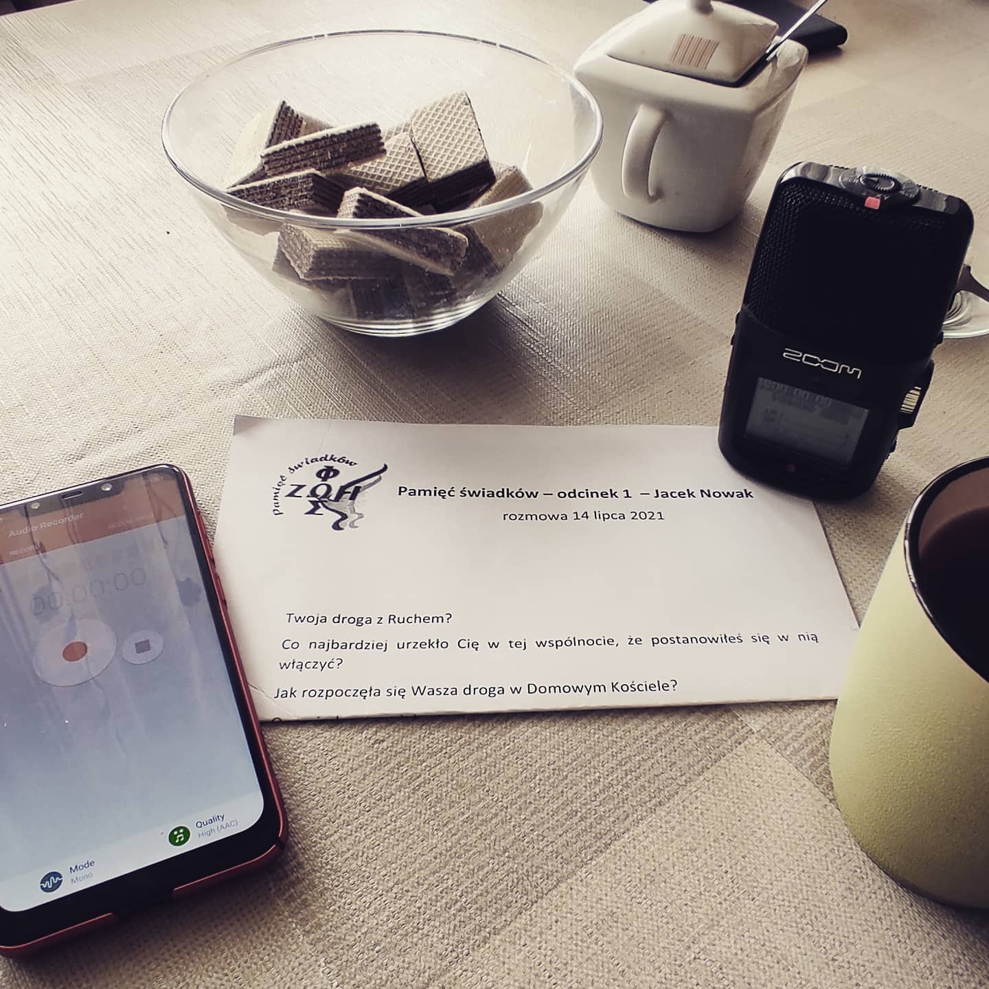 Dzisiejsze przedpołudnie spędziłem na długiej rozmowie, z Jackiem Nowakiem. Razem ze swoją śp. żoną Anią pełnili posługę