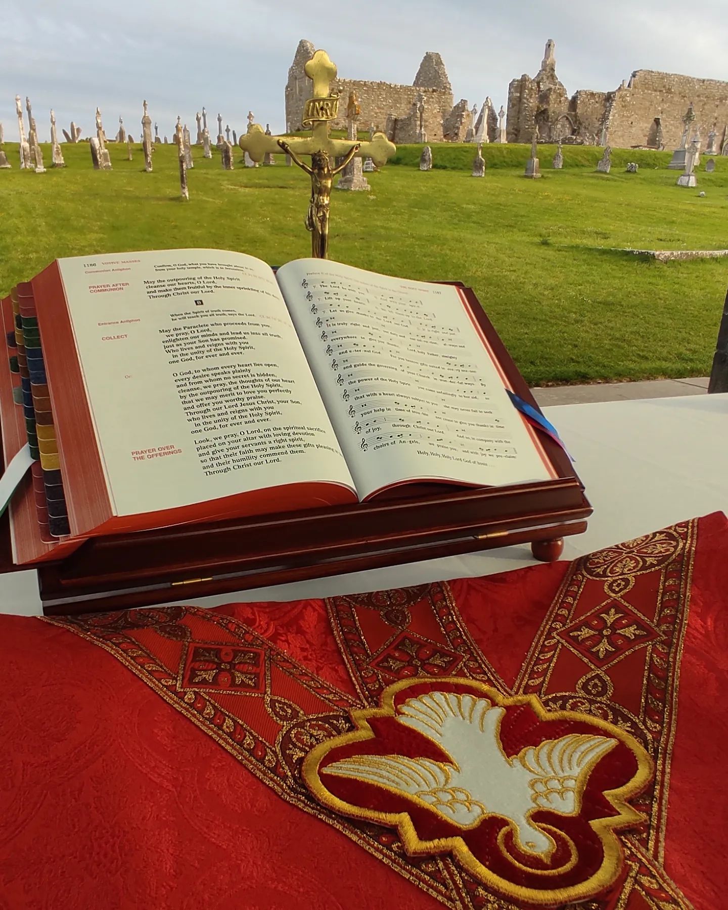 Our annual Mass for the Church in Ireland at Clonmacnois…