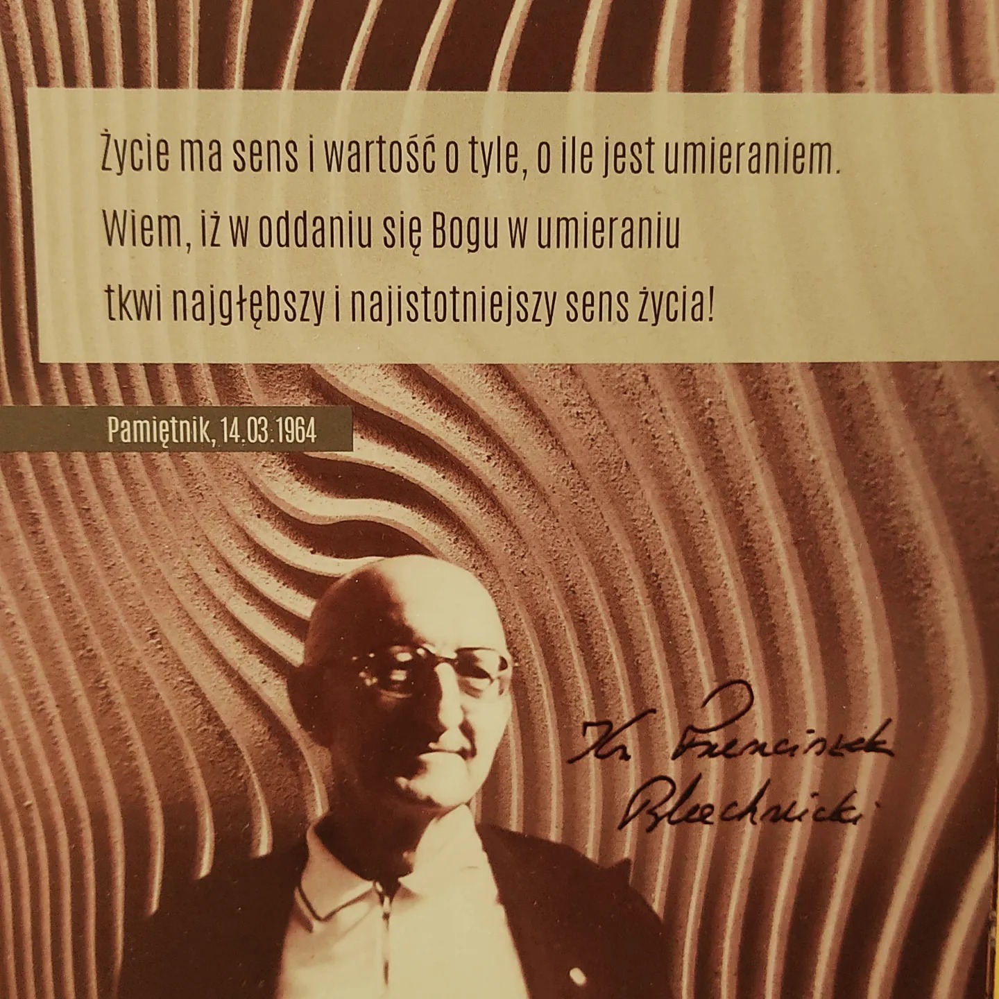 Akurat tak się składa że 59 lat temu w swoim duchowym dzienniku…