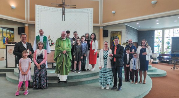 Młodzi Irlandczycy z ruchu Youth 2000 w czasie Światowych Dni Młodzieży w 2016 r. w Polsce